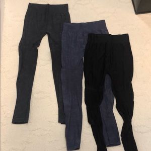 3 pair of moto leggings